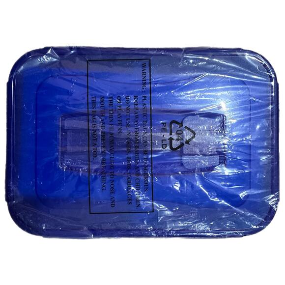 Lock and Lock Rectangle Blue 8 Piece Lid Set NWT - Picture 4 of 4